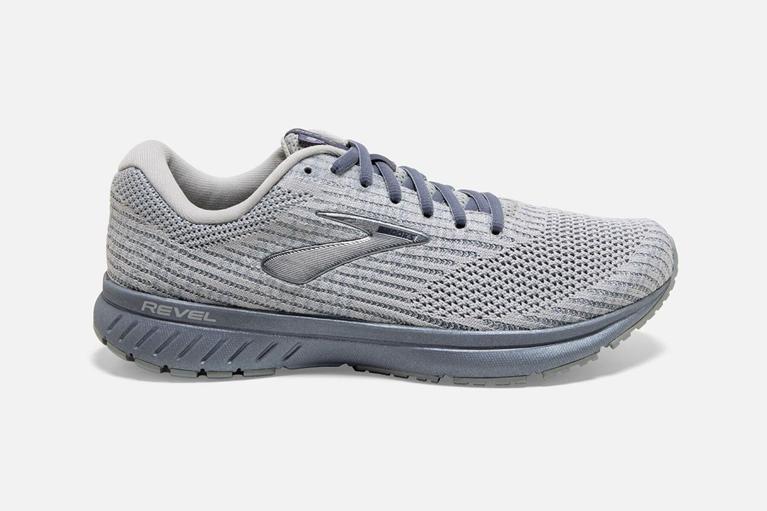 Brooks Revel 3 - Mens Road Running Shoes - Grey (38946ELJK)